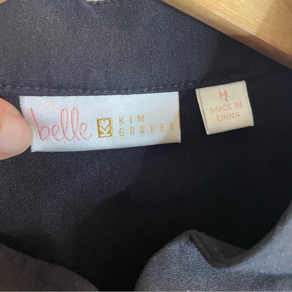 Belle Black full zip Jacket with Fringe Details Size Medium emo goth whimsigoth - Picture 5 of 7